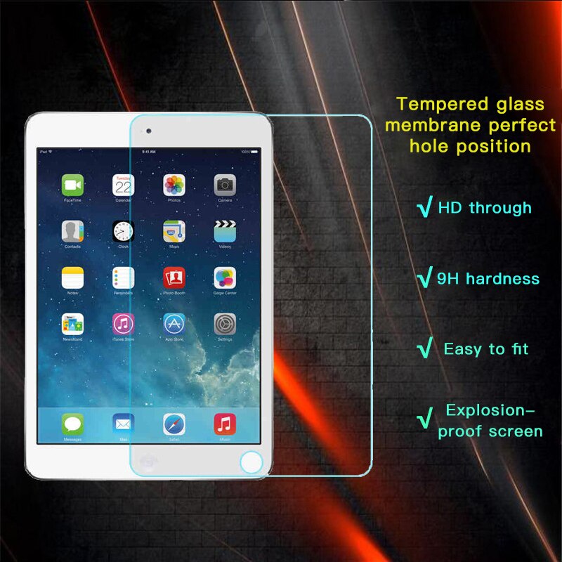 Screen Protector For iPad Air Air2 6 5 4 3 2 Tempered Glass For ipad 6 5 4 Air2 generation Protective Film For Apple iPad Air 2