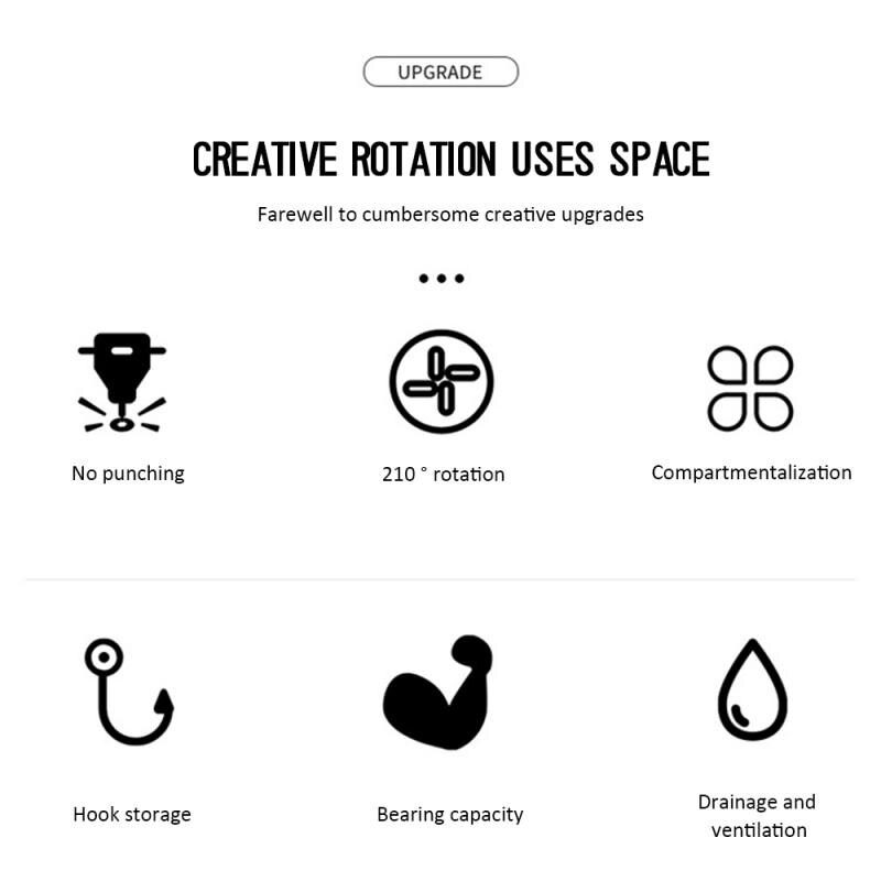 Rotating Bathroom Corner Shelf Bath Toilet Rotating Shelf Corner Storage Rack Locker Bathroom Storage Tool