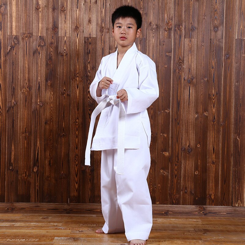 Ropa deportiva de Taekwondo para niños, traje de entrenamiento deportivo para Karate, temporada