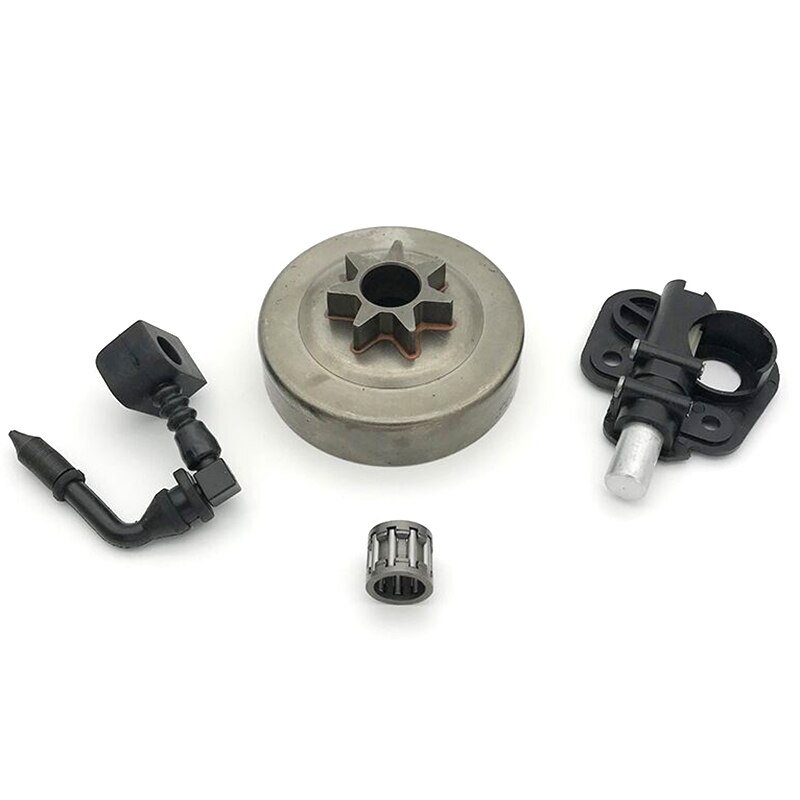 3/8 pouces tambour d'embrayage pignon Kit pompe à huile pour partenaire 350 351 352 370 371 390 420 tronçonneuse pièces de rechange 530047061