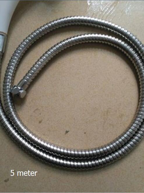 Dofaso  g1/2 bruserslange rustfrit stål anti-eksplosion blødt fleksibelt badeværelse vandrør slange brusebad tilbehør: 5m