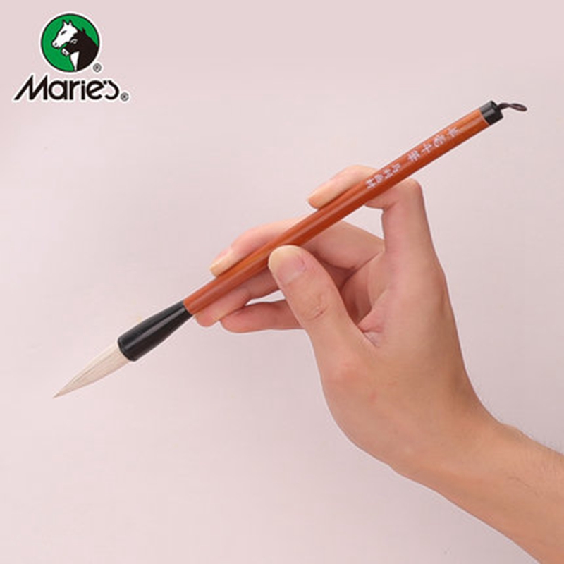 Marie&#39;s Wolf/Schapen Haar Kalligrafieborstel Chinese Schrijven Borstel 4 stks/set Schilderij Tekening Schrijven Borstel Praktijk Levert G1324