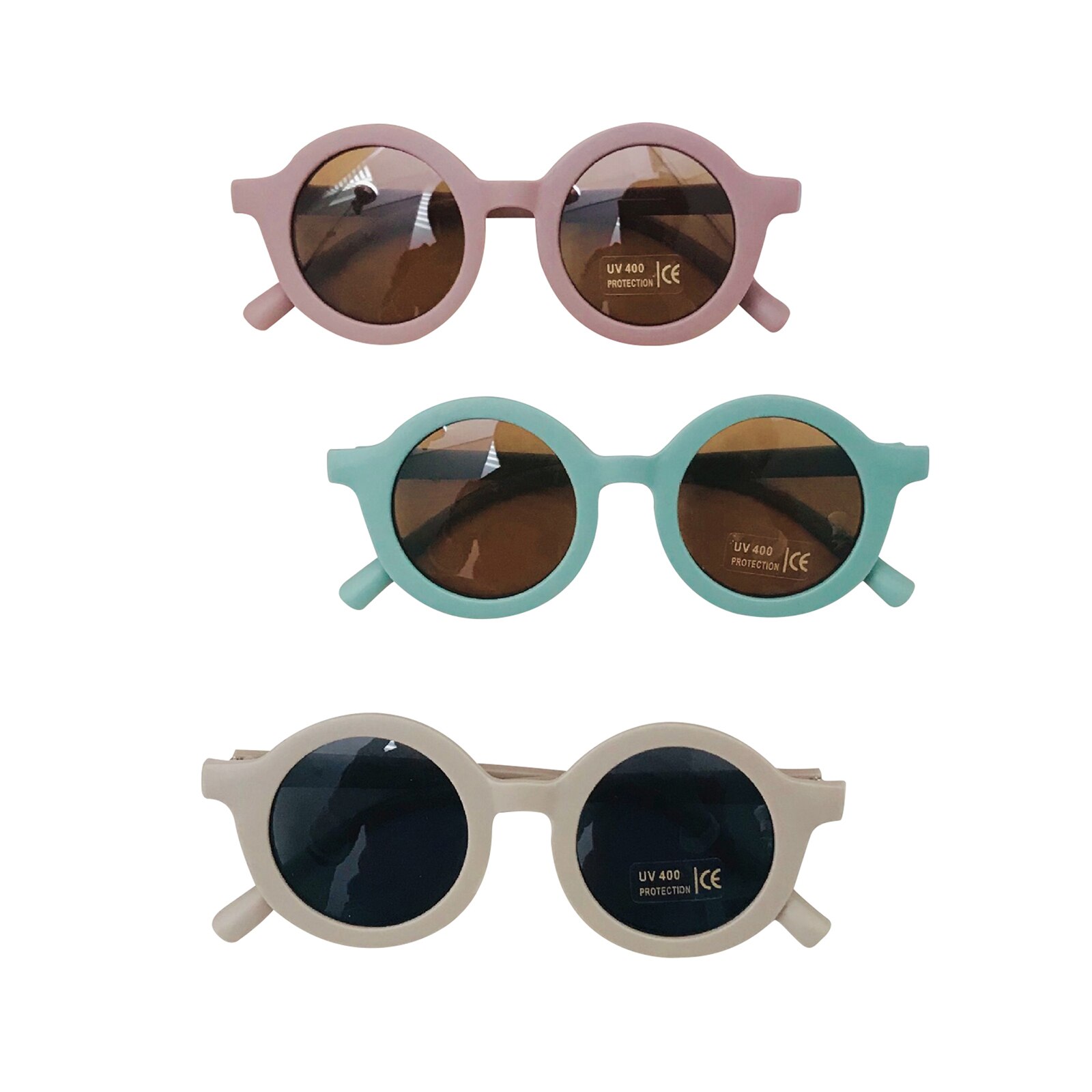 Gafas de sol Retro de Color sólido para niños, lentes de sol infantiles de protección para playa al aire libre