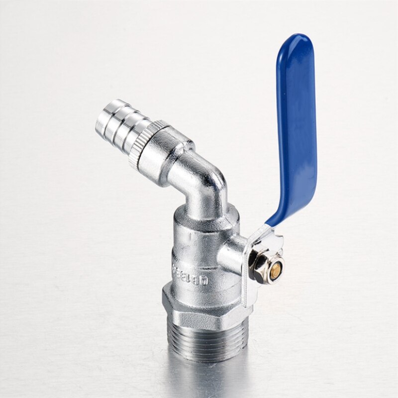 1pc Brass Chrome Finished Ball Valve Faucet Core Thread DN15/DN20 Bibcocks Tap Accessories