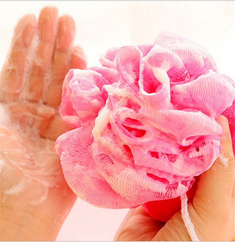 1pc fruktform badbollsscrubber dusch spa svamp kroppsrengöring skrubbbad underkroppsrengöring skrubb slumpmässiga färger