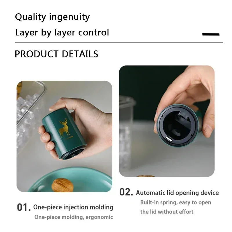Ouvre-bouteille de bière automatique magnétique, couvercle de presse en acier inoxydable, outils tire-bouchon de bière, Gadgets de Bar portables