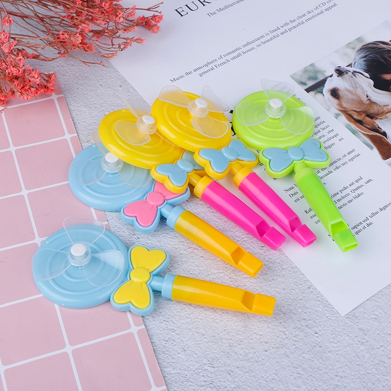 5 st barnfödelsedagsfest favor klubba väderkvarn whislte baby shower souvenir giveaway fest dekoration leverans