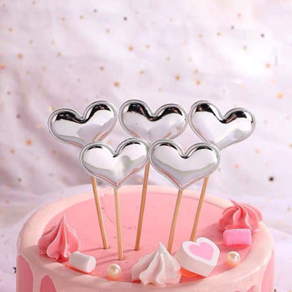 5pcs/Lot Cute Crown Star Cake Topper For Birthday Lovely Cake Flag Baby Shower For Girls Diy Party Cake Decorations Accessories: 3