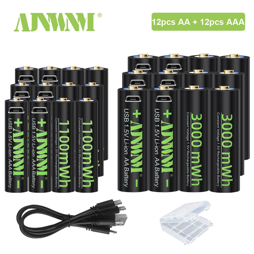 Aaa Batterijen Oplaadbare Met Oplader