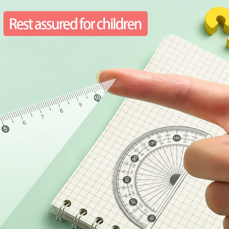 Zanken compasses Ruler Set Multi-function Ruler Ruler Ruler Triangle Metal Drawing Tool for Student Drawing