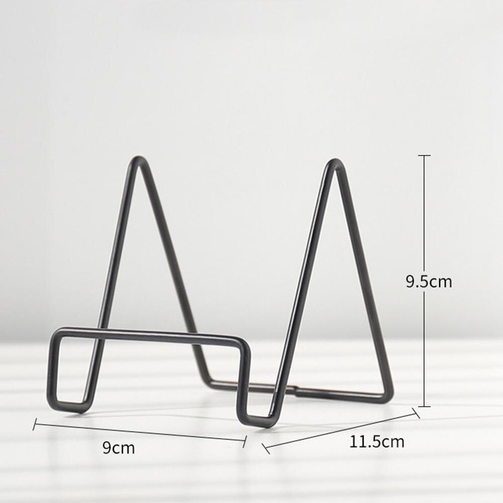 Zware Ijzeren Display Schildersezel Holder Draad Display Stand Kom Plaat Fotolijst Boek Kunstwerk Beugel Metalen Display Rack: Type A Black Small