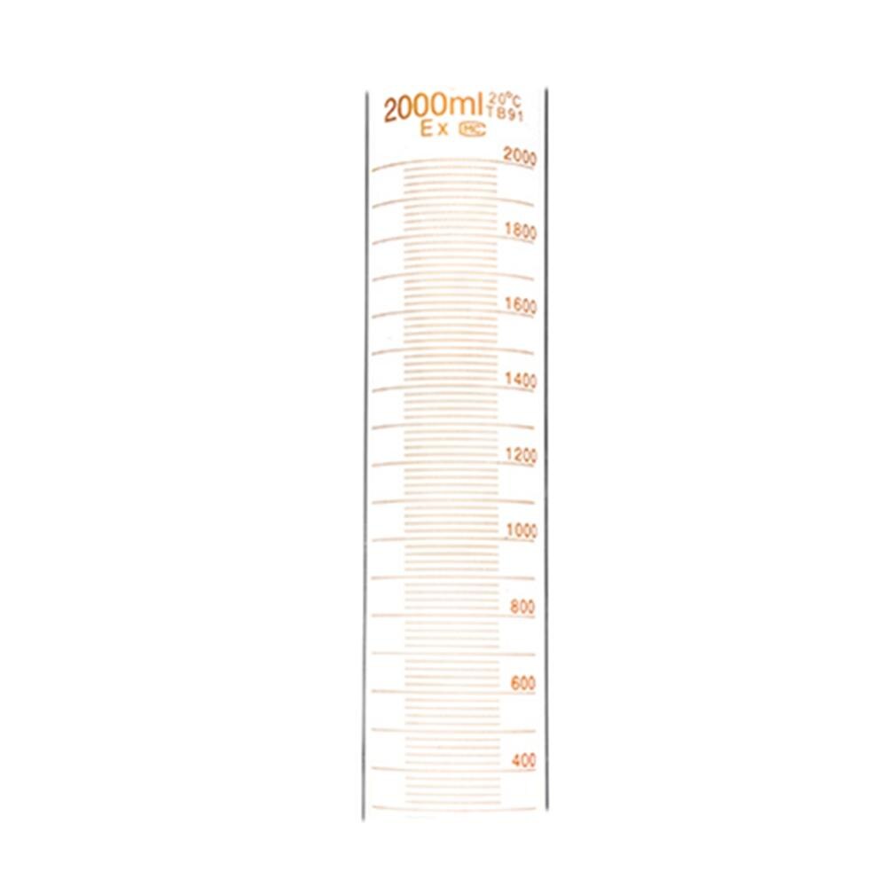 2000ml,Glass Measuring Cylinder With Graduati,Spout Mouth,2 Litre,Heavy Wall
