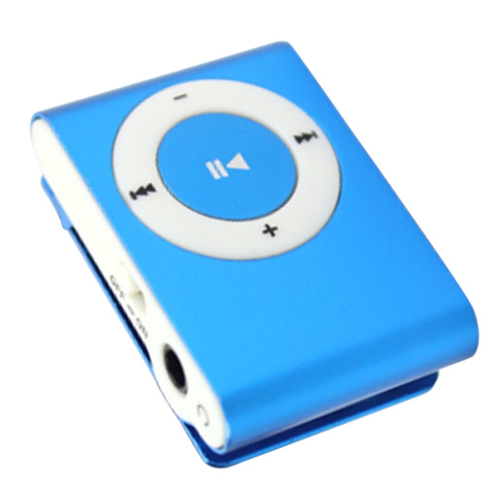 Mini reproductor de MP3 con Clip de Metal, reproductor de música Digital deportivo, compatible con tarjeta TF, reproductor de MP3, USB 2,0, con conector para auriculares de 3,5mm