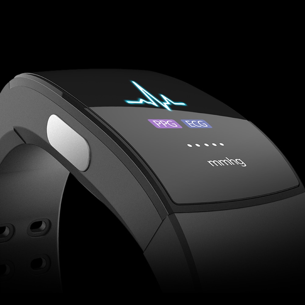 MHKBD PPG EKG Blutdruck Smart-Armband Sport Herz Rate Schrittzähler Armband Wetter Bericht IP67 Wasserdichte Farbe Uhr