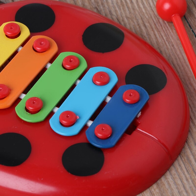 Niedliches marienkäfer-baby-puzzle-insekten-klaviermusikinstrument-spielzeug, lernspielzeug