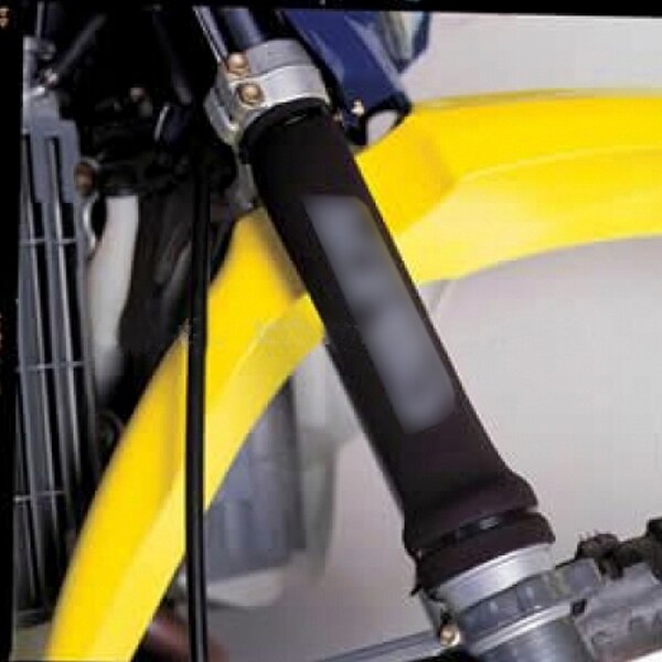 1 par sorte neopren motorcykel gaffel gaiter boot seal sokker dækker beskytter holdbare kabelbindere for ekstra sikkerhed