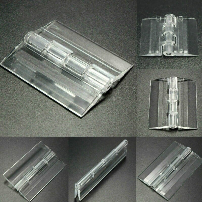 10Pcs/bag 3 Sizes 25X33 30X33 38X45 Plastic Folding Hinges Transparent Perspex Hinge Durable Clear Acrylic.