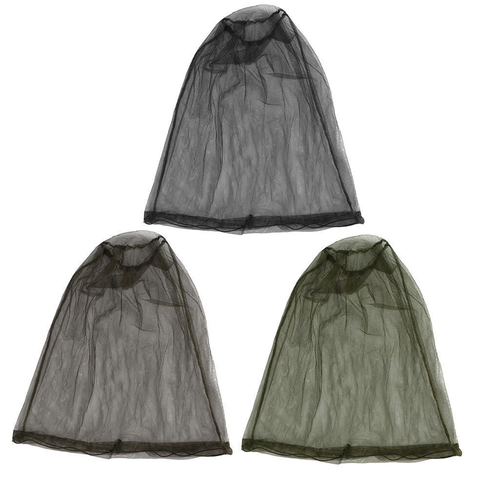 Outdoor Travel Anti-mosquito Net Cap Insect-resistant Mask Gauze Drawstring Beekeeping Net Face Protector Network