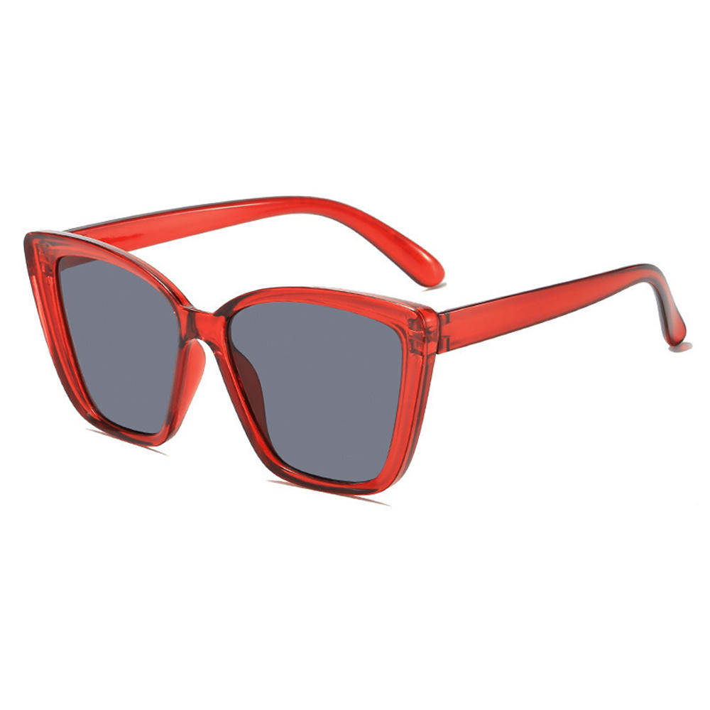 Trendy store cat eye-solbriller for kvinner og menn, retro firkantede solbriller med  uv400 beskyttelsesbriller