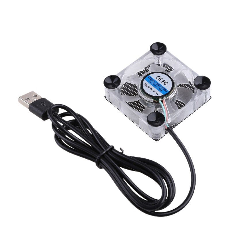 Mini USB Mobile Phone Cooling Pad Cooler Fan Radiator with 4 Small Suction Cup 831D