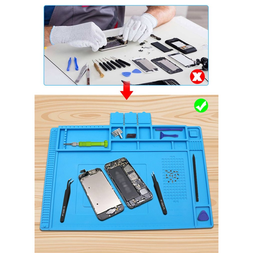 Computer Magatic Mat Heat Insulation Working Mat Magnetic BGA Insulator... – Grandado