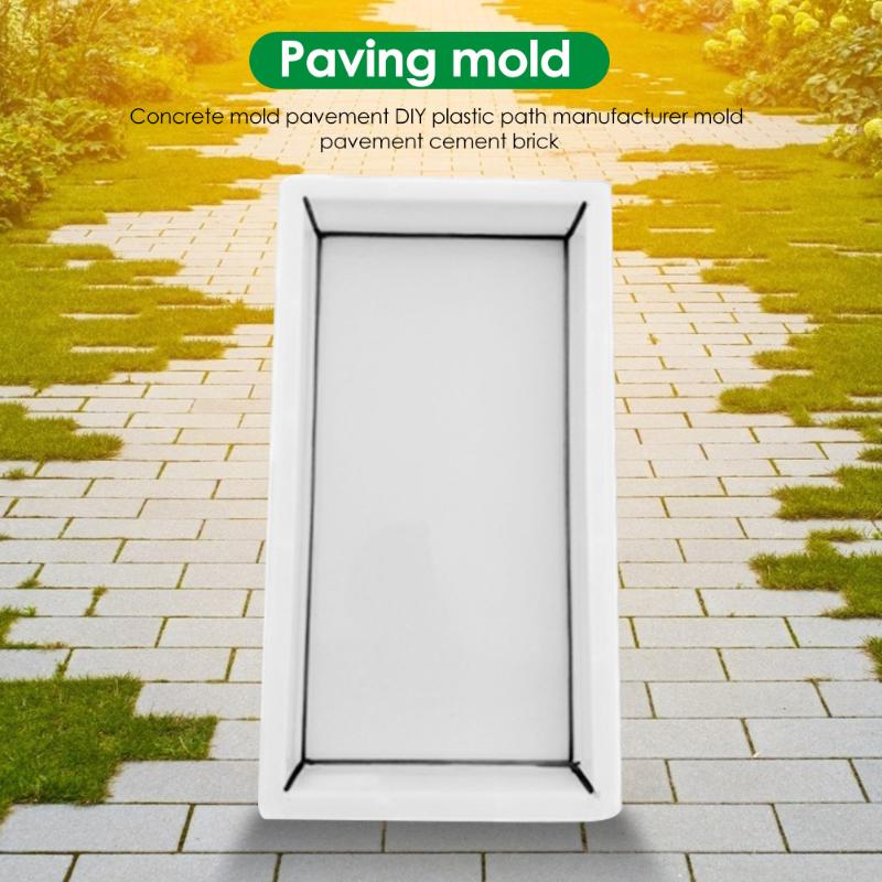 Reusable DIY Manually Paving Cement Brick Concrete Mould Garden Path Maker Home Garden Supplies Pavement Mold Path Maker Props