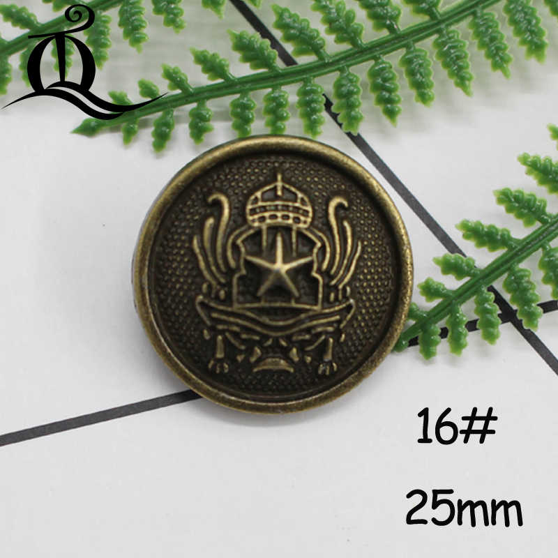 10Pcs 16-25mmgold Zilver Mix Metalen Knoppen Sluiting Fabriek Modellen Hete Modellen Metalen Knoppen 15Mm Naaien Leveringen: No16 25mm