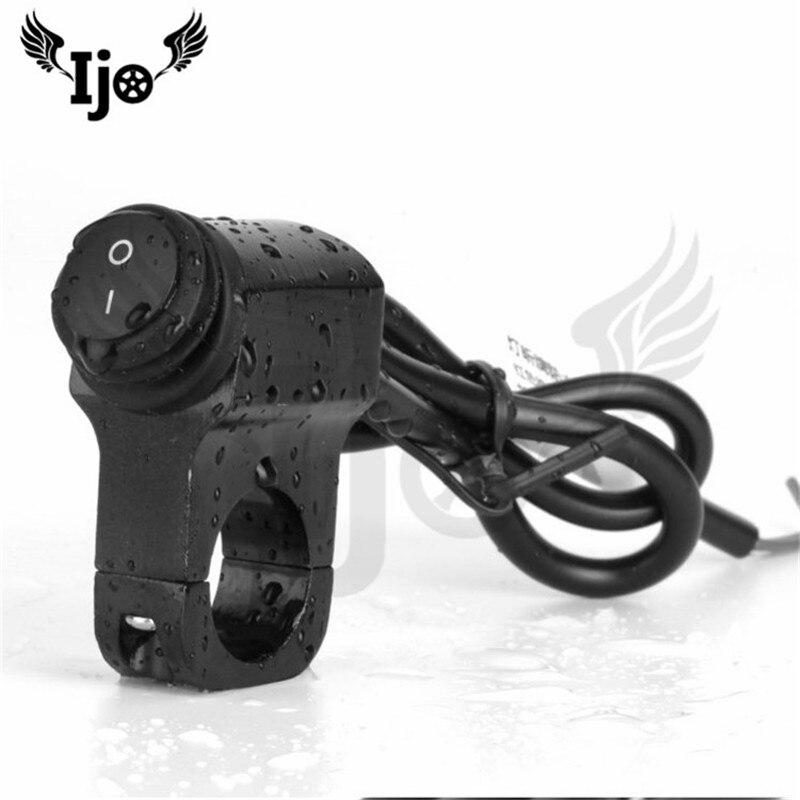 waterproof install in handlebar brand universal part motorbike switches single control additional switch motorcycle controller