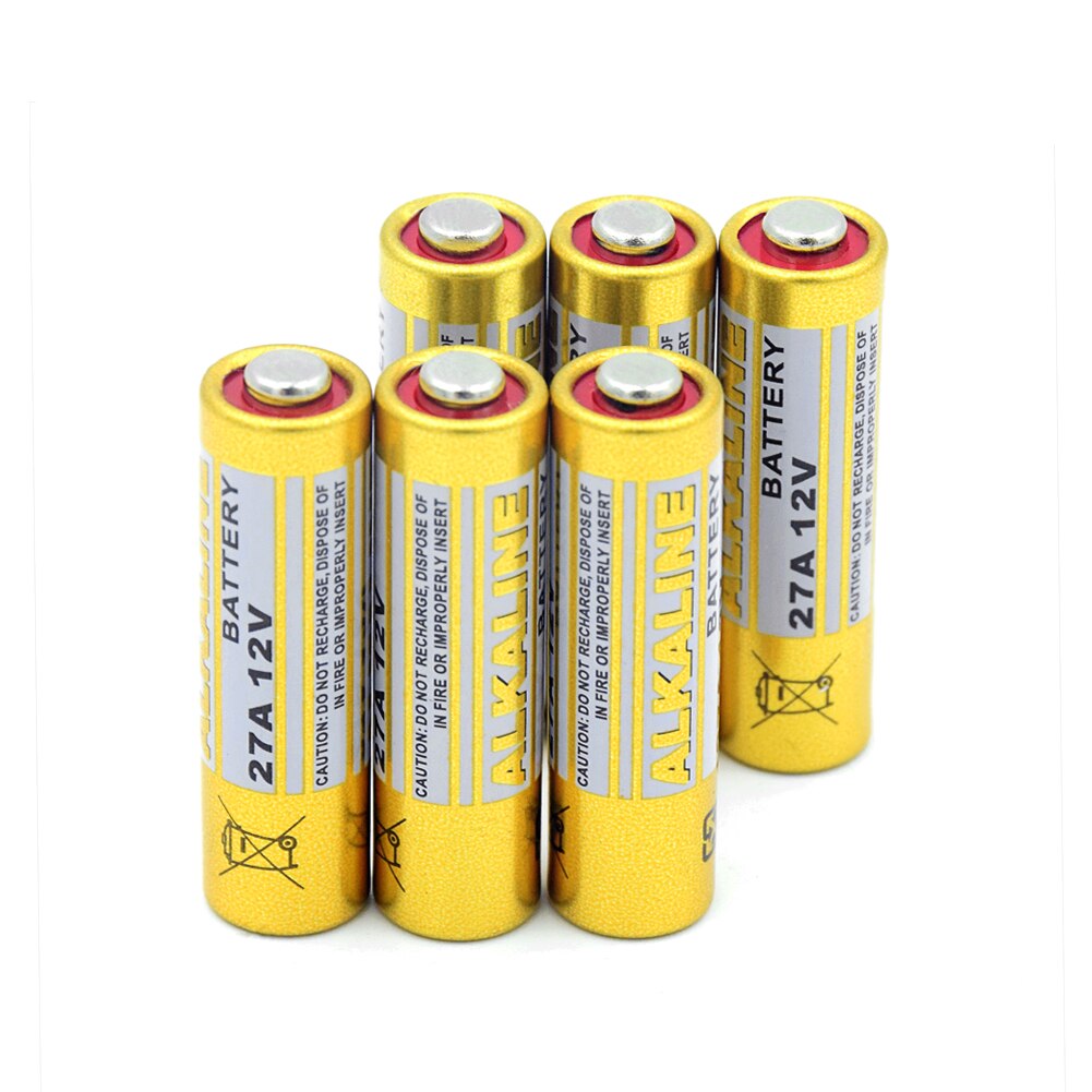27A MN27 E27A L828 E27 VR27 CA22 Alkaline Battery For Remote Control Alarm Security Devices 12V Alkaline Battery: 6 PCS