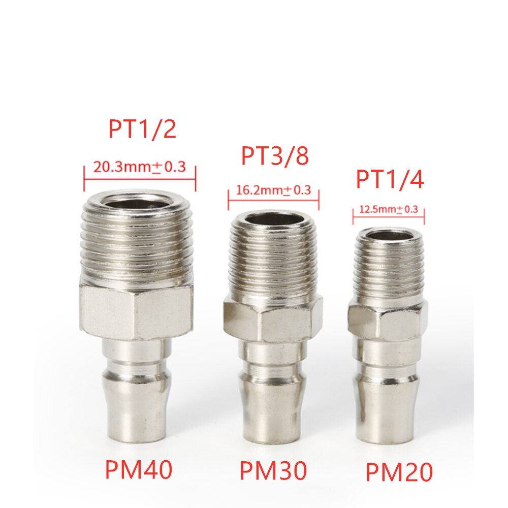 1Pcs von C art self-locking luft schlauch quick connector air kompressor teile Anschluss schlauch PP SP PF SF PH SH PM SM 10 20 30 40: Rot / 1/2"