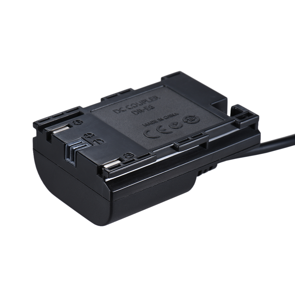 Andoer ACK-E6 AC Voeding LP-E6 LP-E6N DC Coupler Dummy Batterij Adapter Camera Oplader voor Canon DSLR
