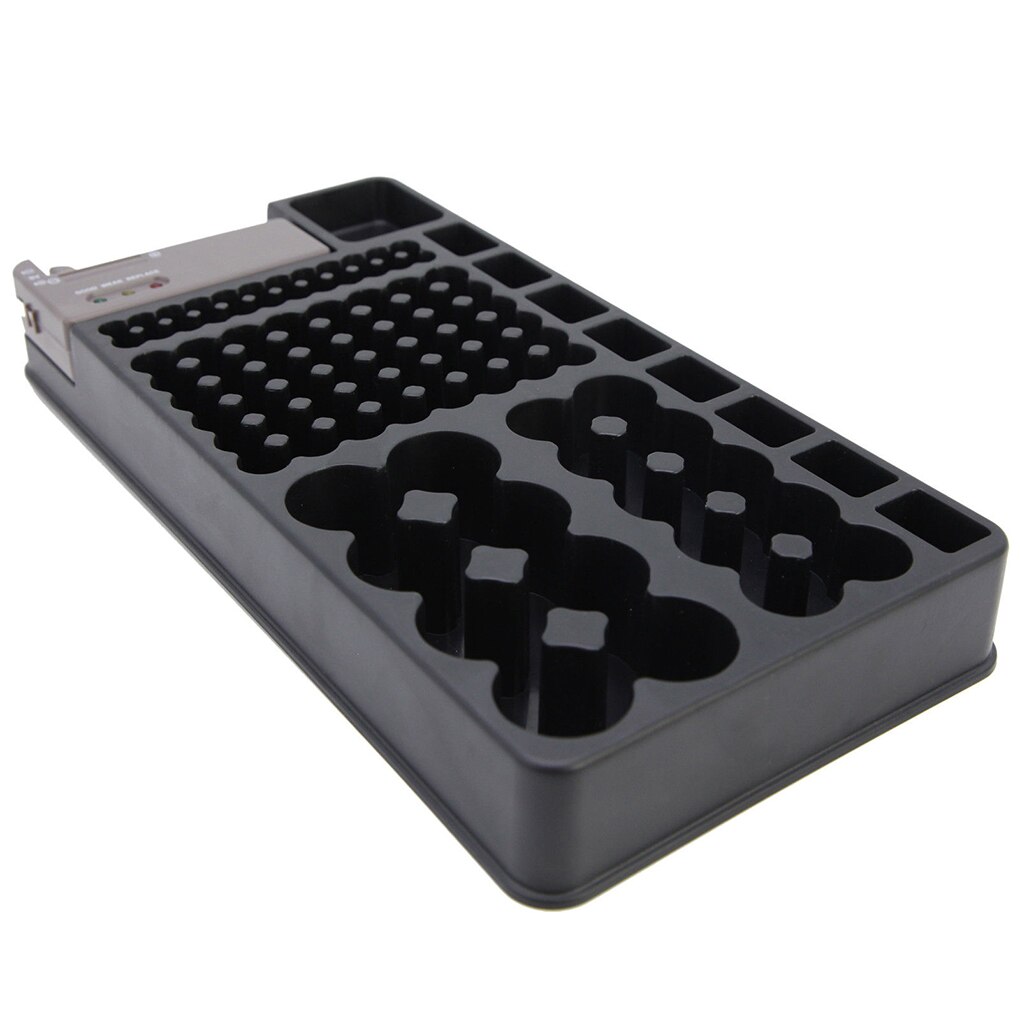 Battery Storage Organizer Tester Removable Case AA AAA 9V C D Battery Testing Storing Box