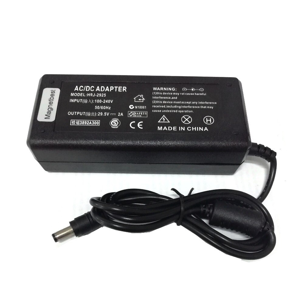 29.5V 2A Adaptor Charger 29.5V2A AC DC Switching Power Supply Adapter DC 5.5*2.5/2.1mm