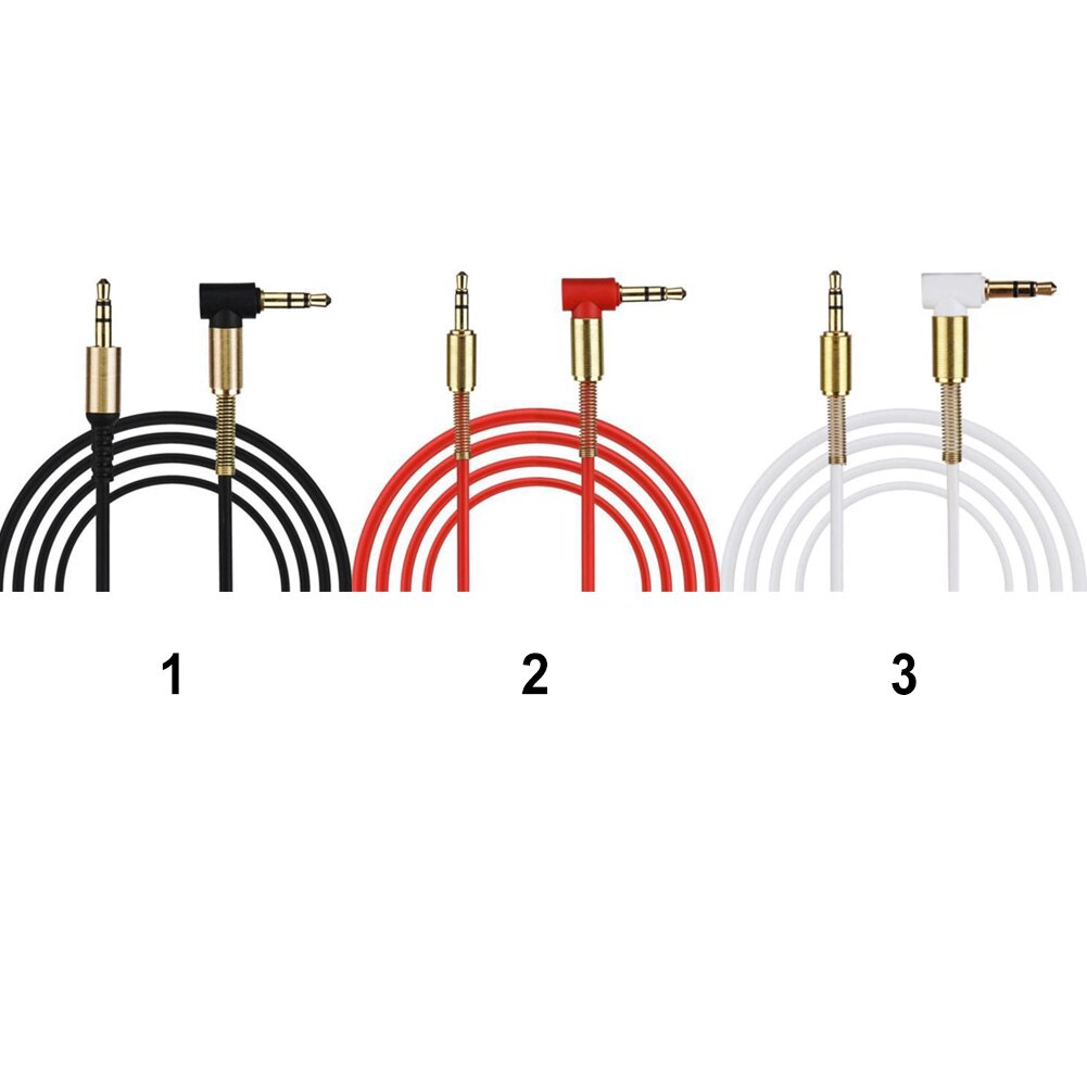 3.5mm câble auxiliaire mâle 1m câble Aux voiture-style mâle voiture Aux prise auxiliaire câbles Audio stéréo pour téléphone MP3