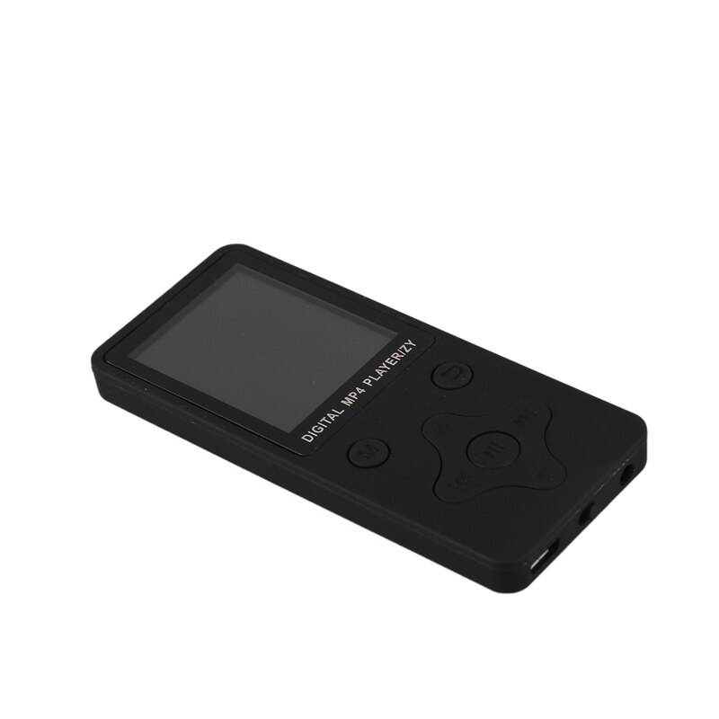 Mini  mp3 -speler met ingebouwde luidspreker, draagbare  mp3-speler muziekspeler met verliesvrij geluid, fm-recorder,  mp3- speler zwart