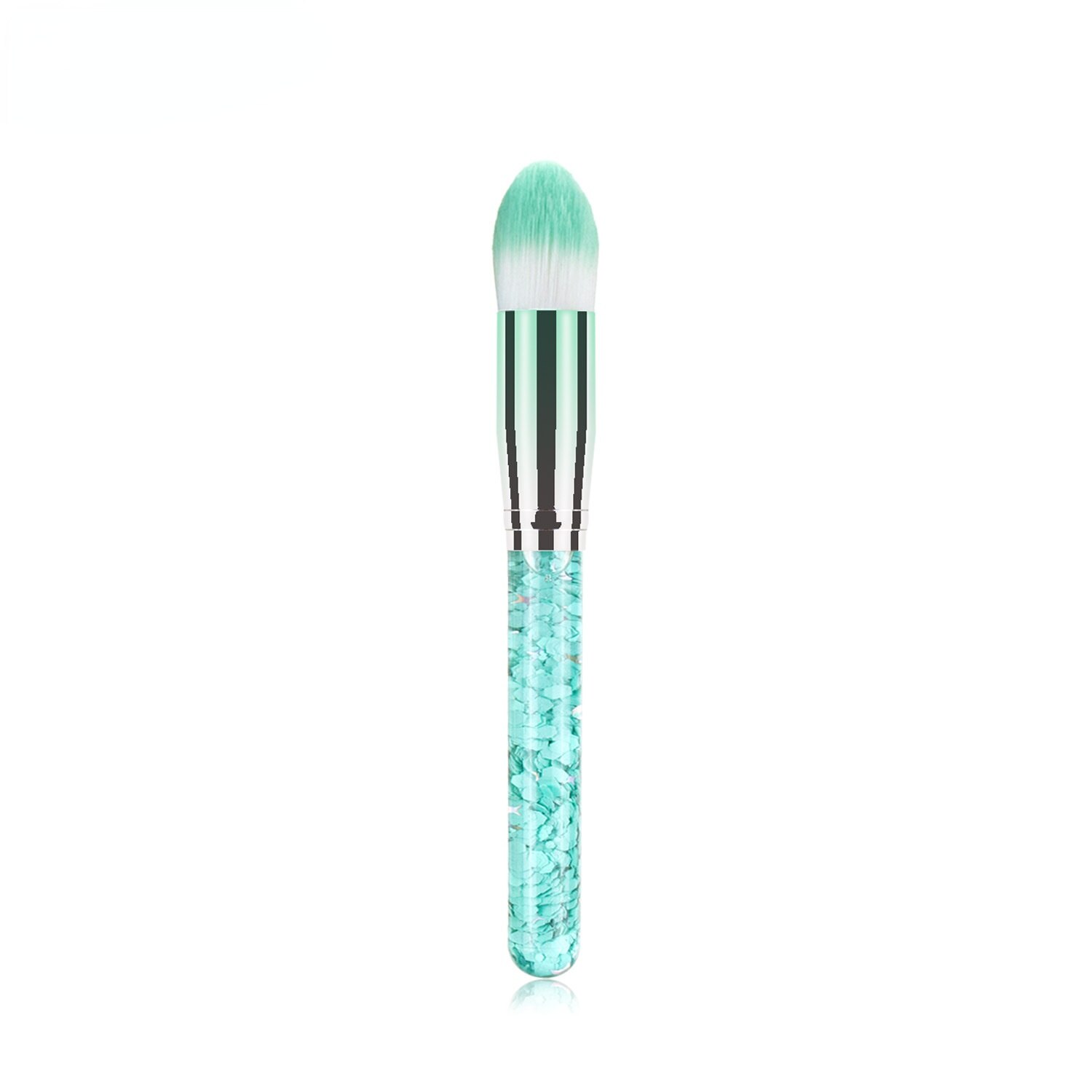 Kleurrijke Make-Up Kwasten Beauty Borstel Base Foundation Oogschaduw Blush Flow Pailletten Quicksand Makeup Tools: Green-A