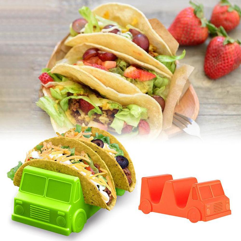 Taco Holder Pannenkoeken Tortilla Roll Rack Leuke Auto Vorm Pp Materiaal Taco Rack Keuken Accessoires