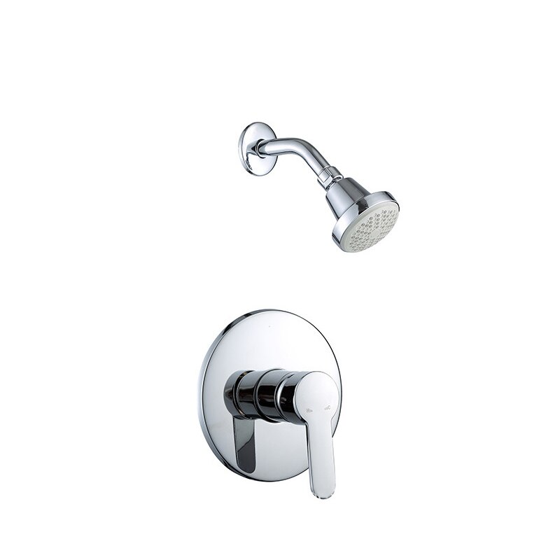 Bathroom Shower Set Wall Mounted Cold Water Tap Concealed Nozzle Shower Set Rainfall Rain Shower Head Single Lever for Hotel: Default Title
