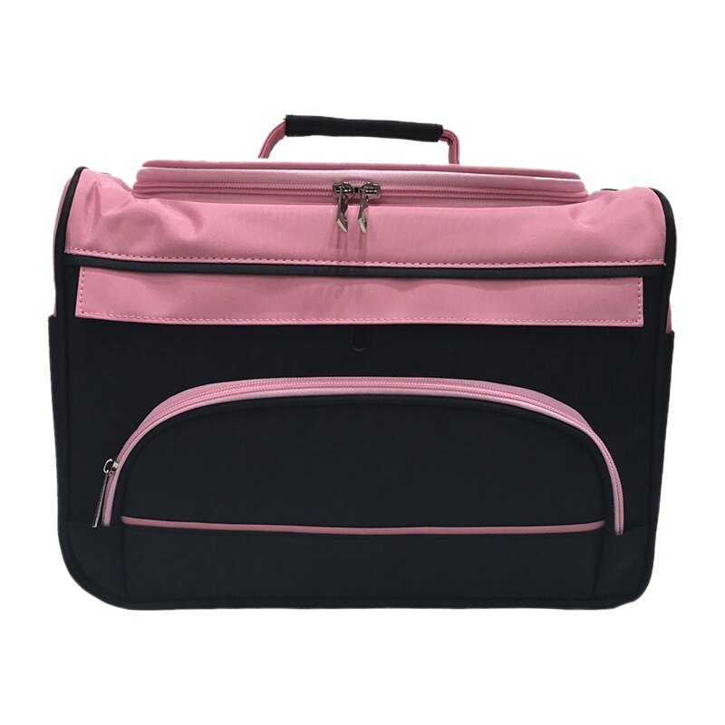 Bolsa de tijera , herramienta de peluquería de salón, bolsas de almacenamiento multifunción, tijeras de pelo, herramienta, caja de maquillaje, tira: Pink