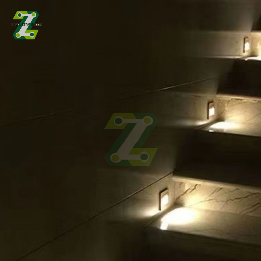 Applique murale LED encastrée pour escalier, éclairage de marche AC180-220V, éclairage de couloir, éclairage mural d'intérieur