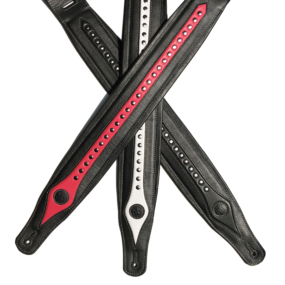Akoestische Gitaarband Bas Akoestische Gitaar Verstelbare Riem Rood Wit Zwart Muziekinstrument Accessoires