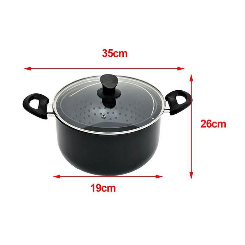 2 in 1 Cooking Pot with Built-in Strainer Rotary Water For Induction Pasta Stockpot Perfect Cooker Vegetable For Steaming G7J0: Big