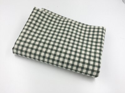 Tela gruesa de lino y algodón a cuadros, mantel, almohada, cortina, sofá, muñeco de tela, Material hecho a mano DIY, 25cm x 75cm por pieza: 1
