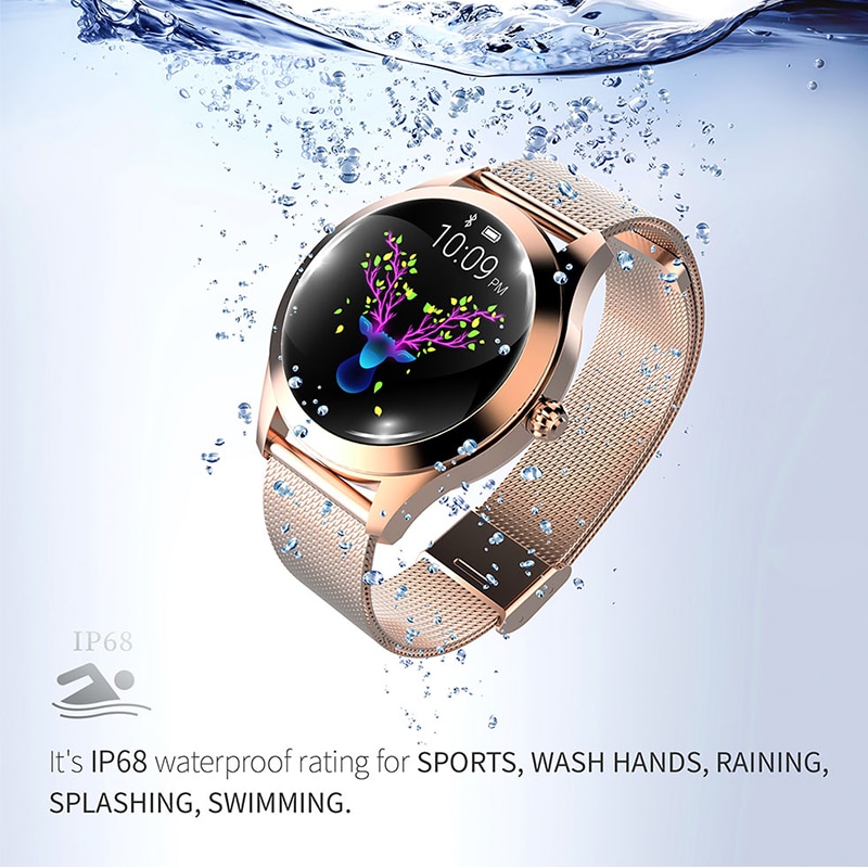 Frauen Smart Uhr Sport Schrittzähler Wasserdicht Modische dame stil Herz Rate Monitor Fitness damen smartwatch für Android IOS