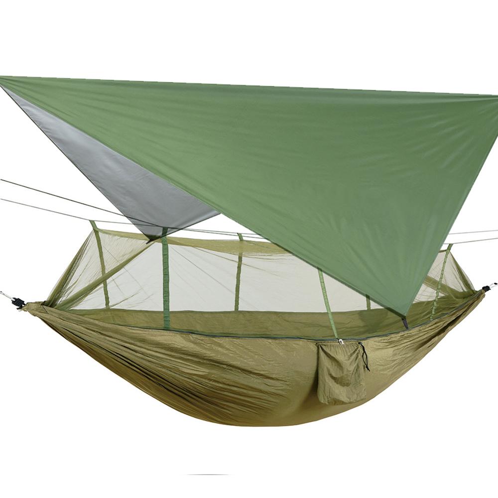 Hamac de Camping Portable étanche, tente, auvent de pluie, moustiquaire, en Nylon: type B