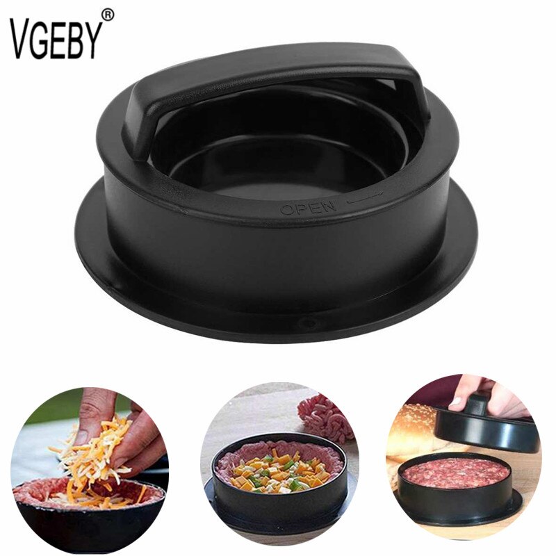 Hamburger Maker Hamburger Press Round Shape Non-Stick Chef Cutlets Hamburger Meat Beef Grill Burger Press Patty Maker Mold