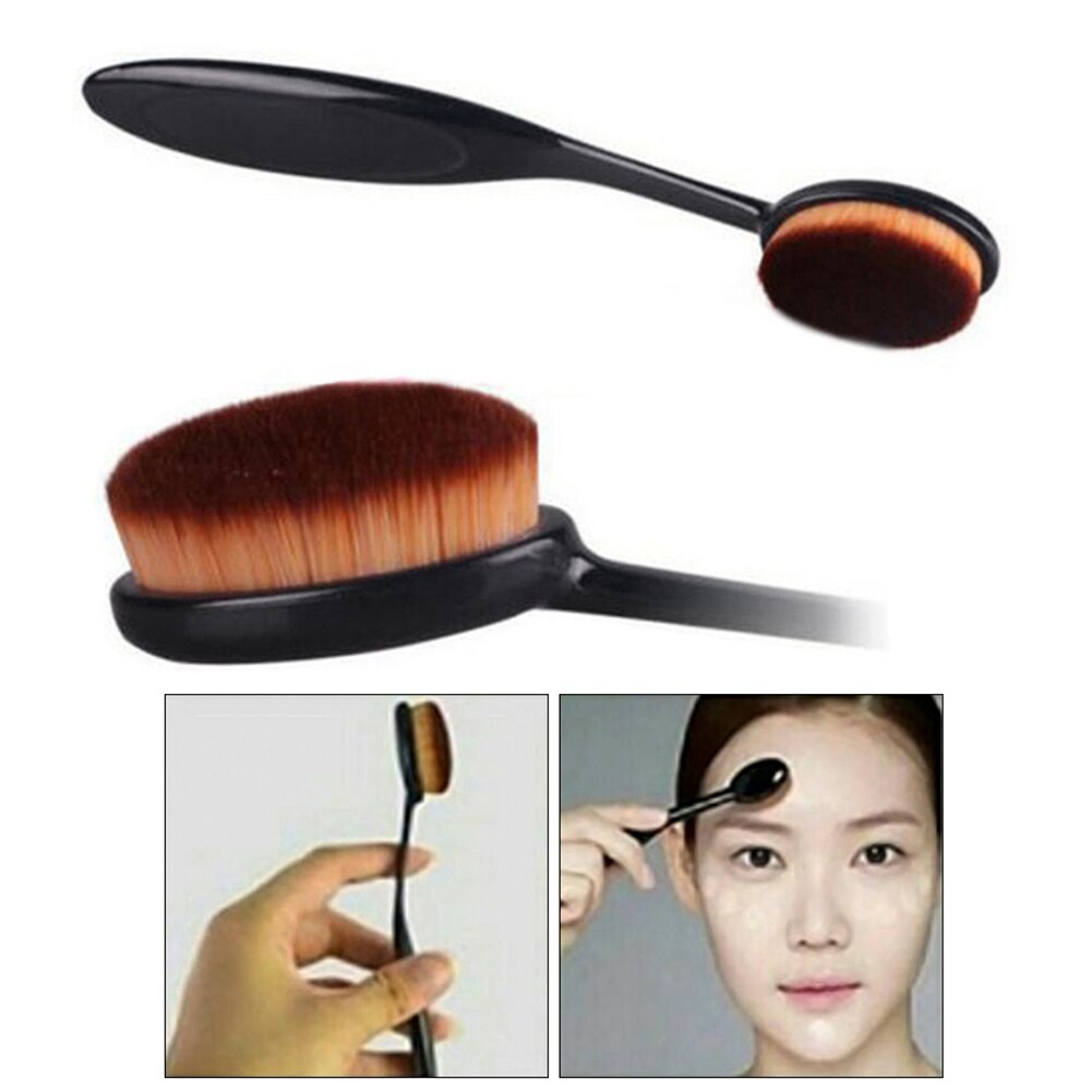 Make-up Kwasten Ovale Cosmetische Make-up Tandenborstel Pro Blush Gezicht Powder Foundation Brush Make-Up Tool Brochas Maquillaje