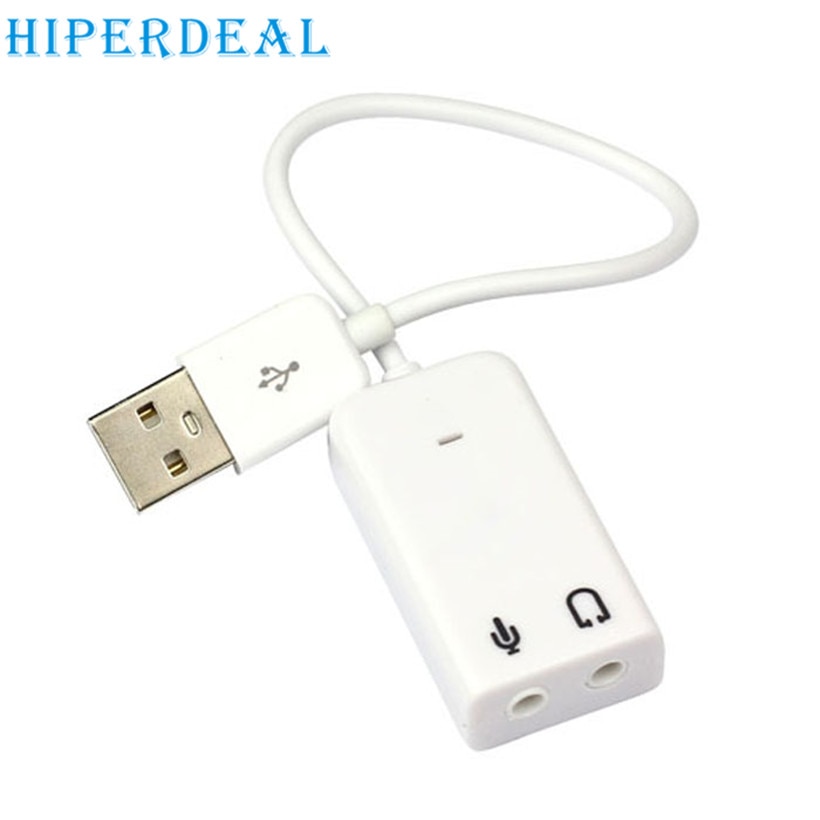 20cm 7.1 Channel Usb 2.0 External Sound Card W/3.5mm Stereo Mic Audio Adapter Converter 3d Sou