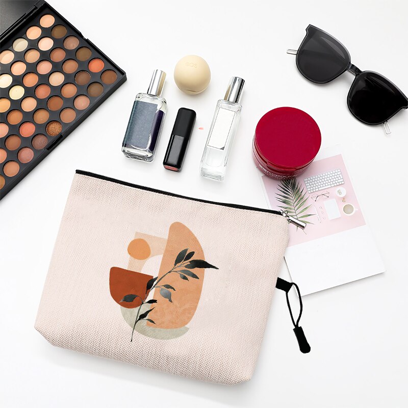 eins Kurze Linie Zeichnung Druck Frauen Kosmetik Taschen Sonne Mond aufbringen Tragbare Reise Lagerung Tasche machen-hoch Tasche Kulturbeutel