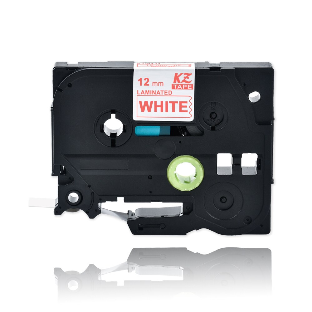 10 pieces 12mm tze 232 tze tape red on white laminated label tape cassette cartridge tape for p-touch label printer tze -232 tze 232